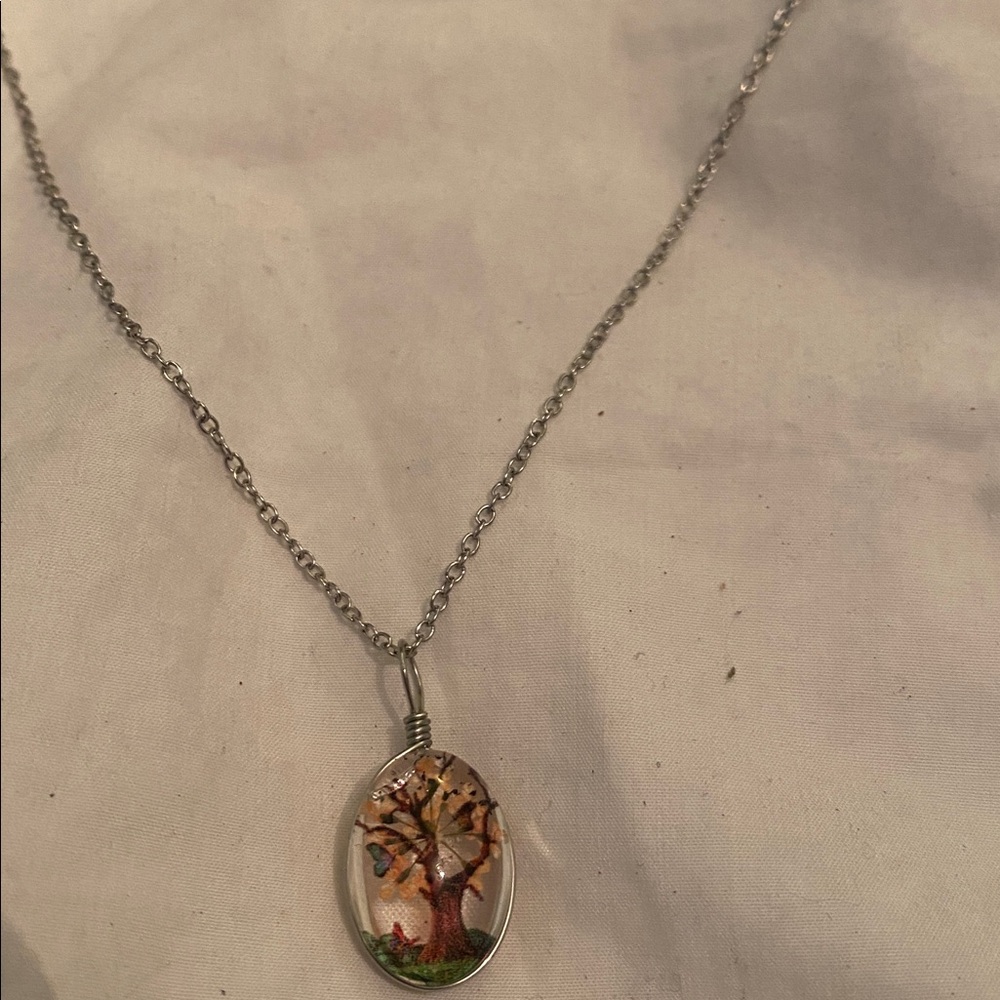 Elegant Tree Pendant Necklace